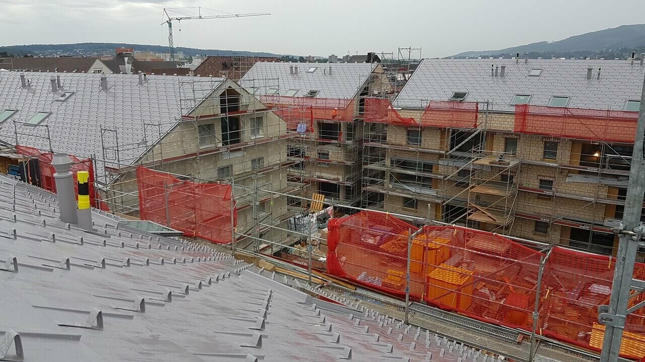 Baustelle in Aesch mit FX12 in Bau