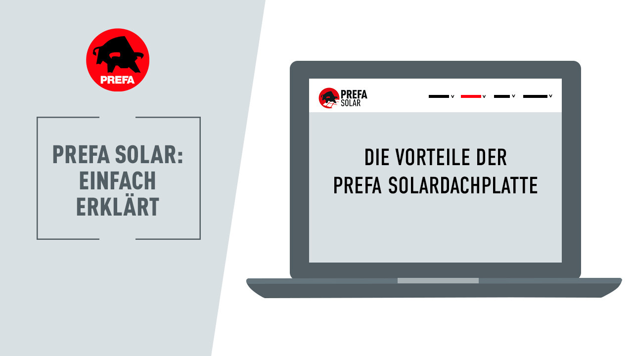 Video aus der PREFA Solar Serie: Die Vorteile der PREFA Solardachplatte